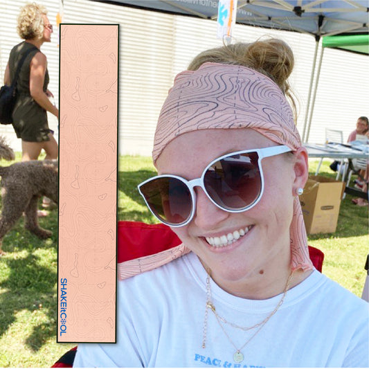 Original Cooling Towel - Orange Topo (32" x 6")