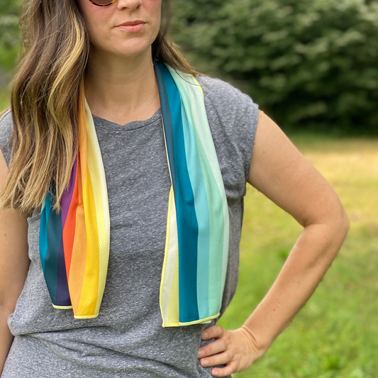 Extended Cooling Towel - Sunset Wave (40"x12")
