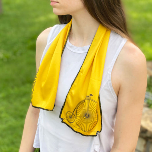 Original Cooling Towel - Yellow Vintage (32" x 6")