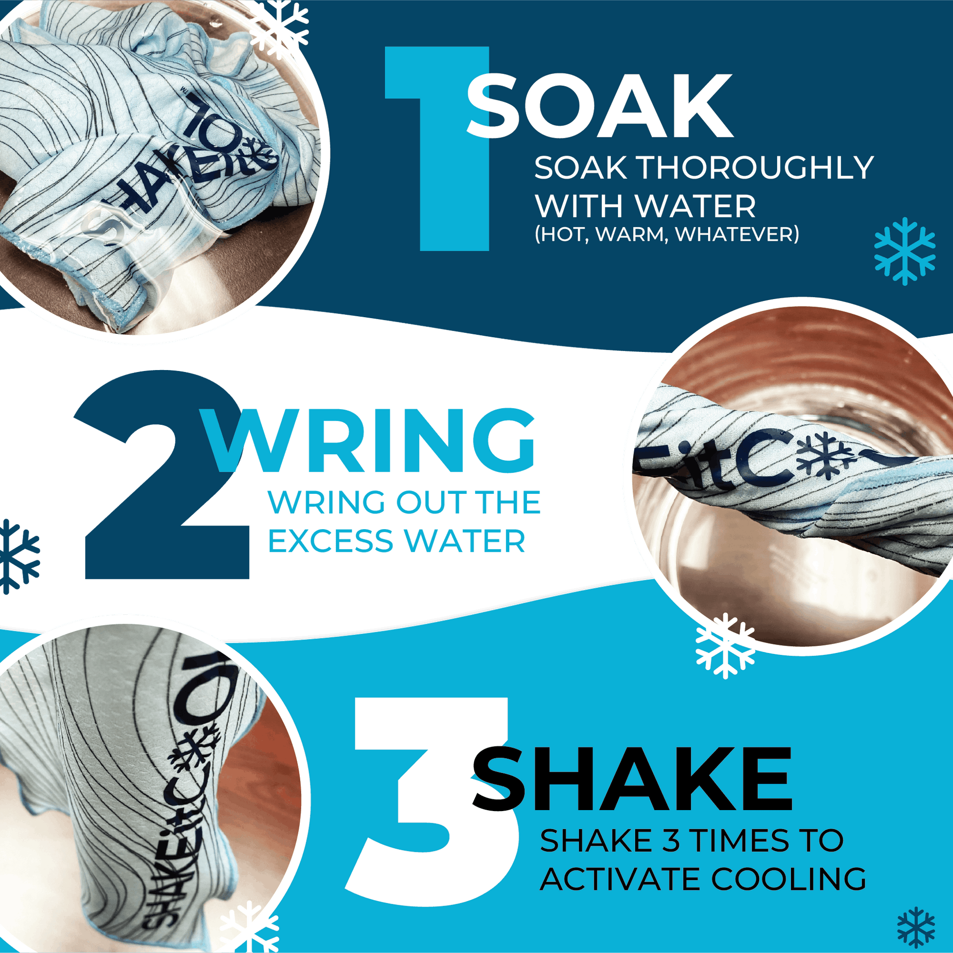 Extended Cooling Towel - Sunset Wave (40"x12")