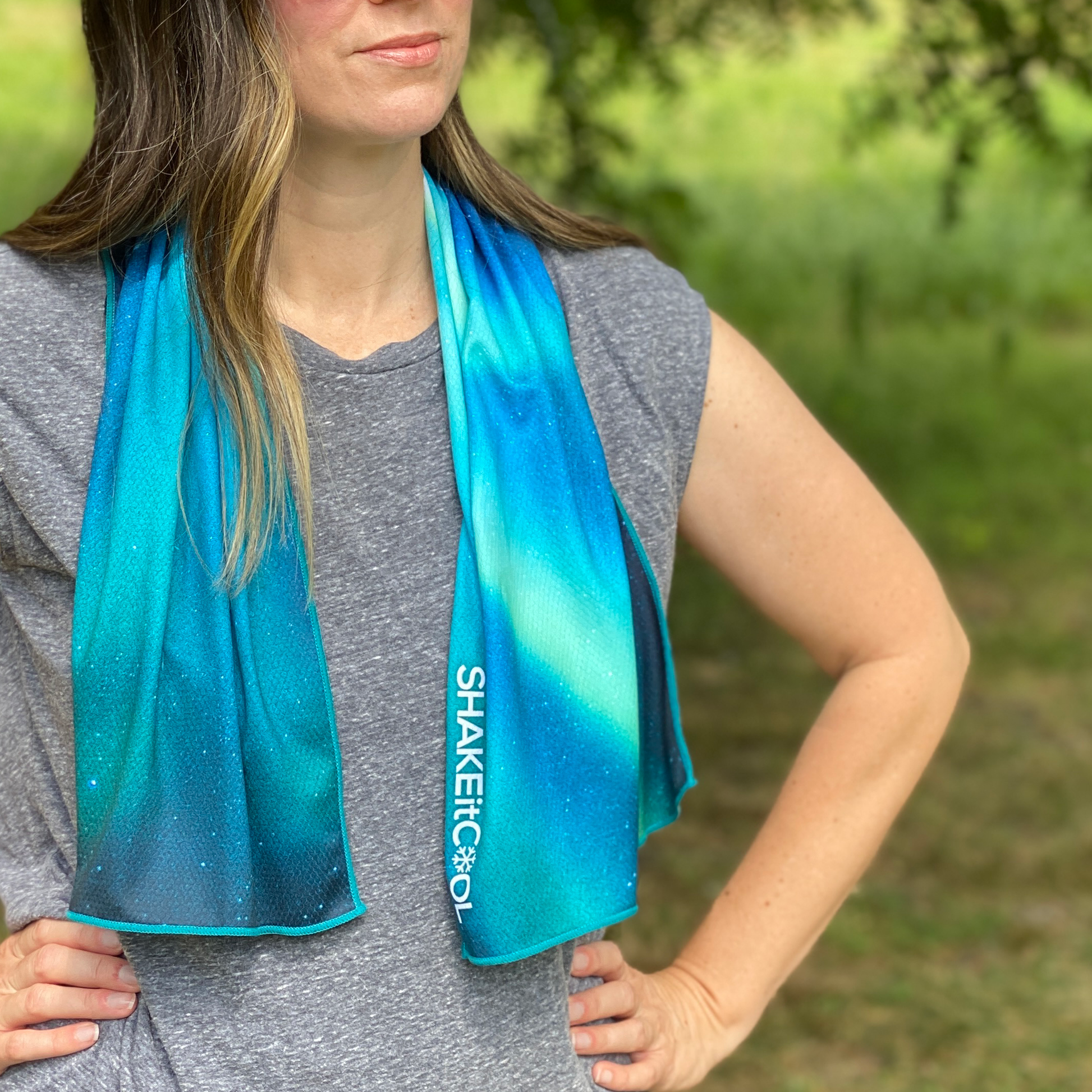 Extended Cooling Towel - Alaskan Sky (40"x12")