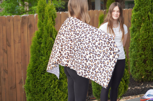 Large Cooling Shawl - Cheetah (70"x30")