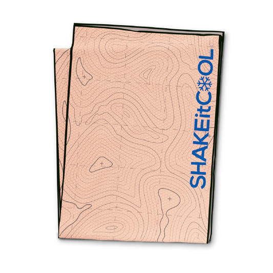 Original Cooling Towel - Orange Topo (32" x 6")