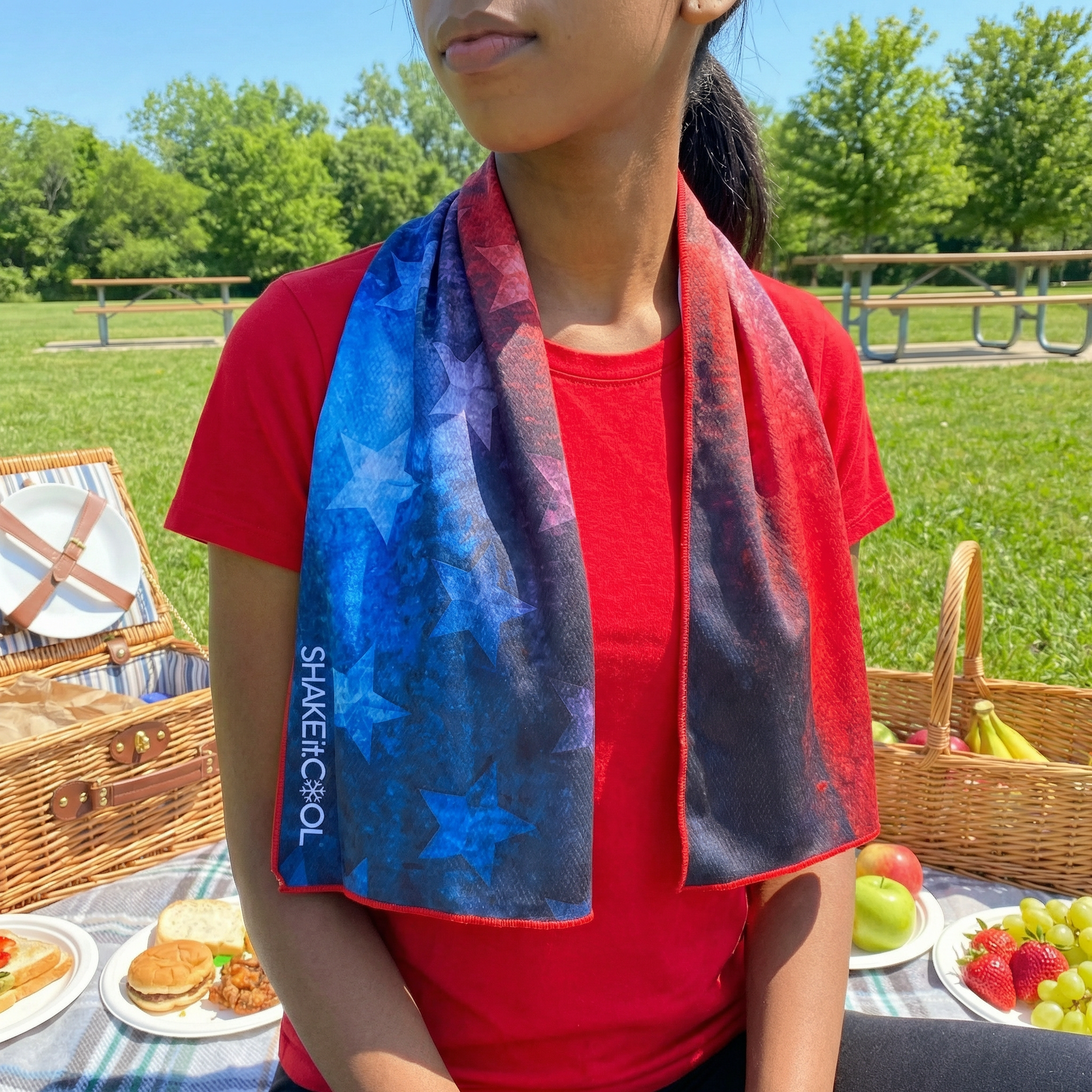 Extended Cooling Towel - Old Glory (40"x12")