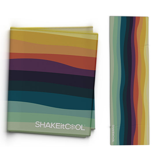 Extended Cooling Towel - Sunset Wave (40"x12")