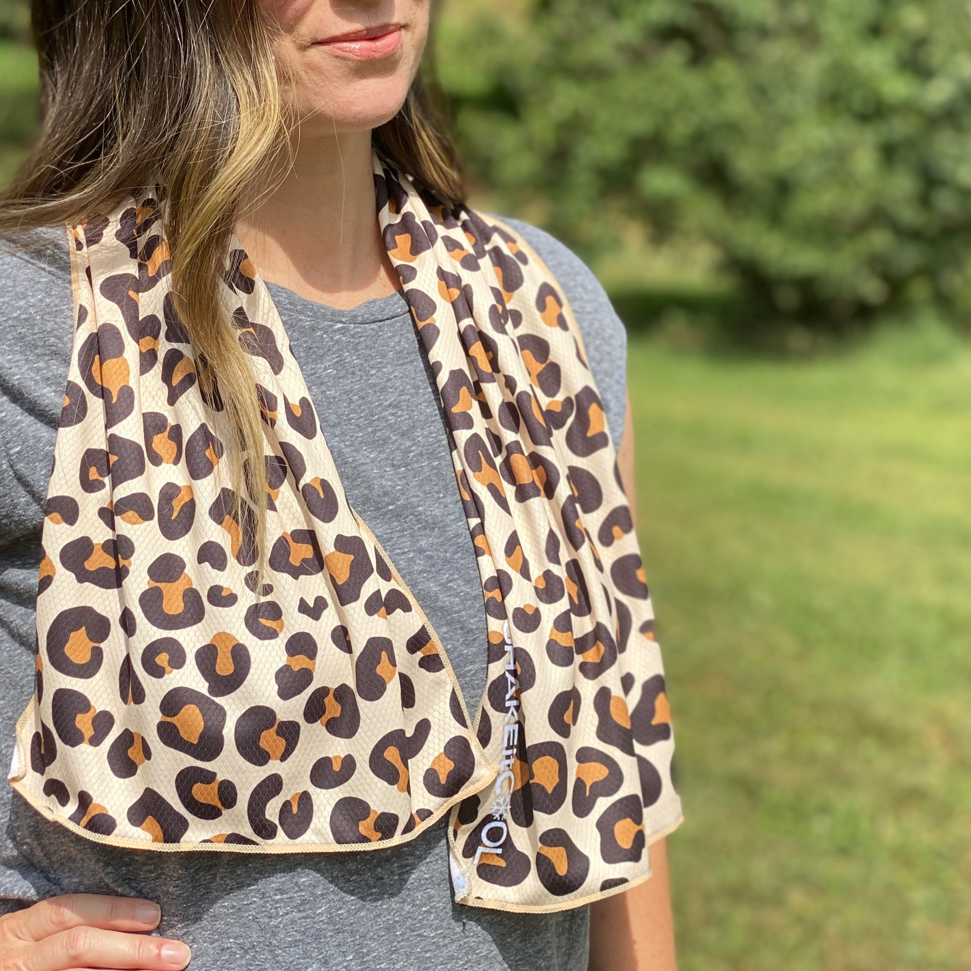 Extended Cooling Towel - Cheetah Print (40"x12")