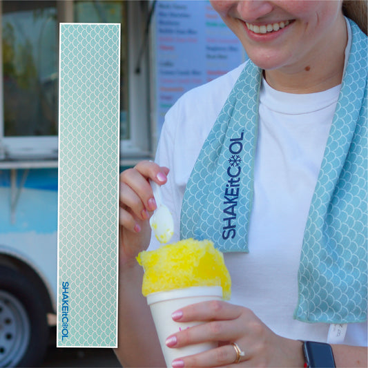 Original Cooling Towel - Green Scale (32" x 6")