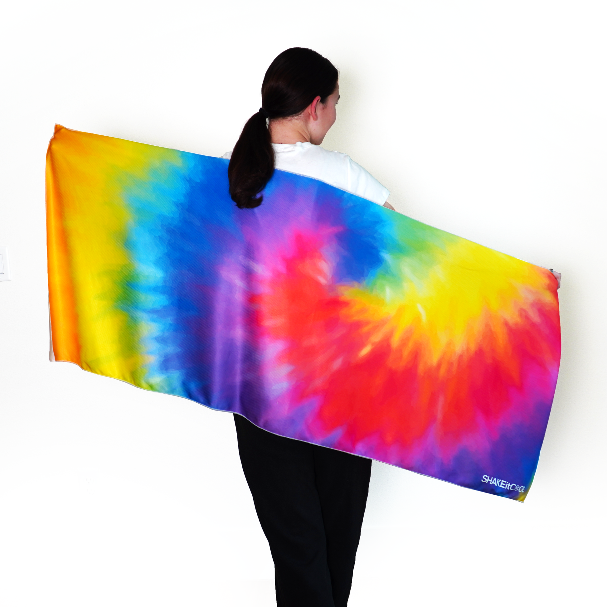 Large Cooling Shawl - Tie Dye (70 Large Cooling Shawl - Tie Dye (70